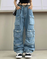 Übergroße Jeans „Persephone“ mit Taschen